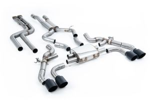  OPF/GPF Bypass System - Non-Resonated (Louder) - Requires Stage 2 ECU Remap or OPF/GPF Bypass Module (Available from www.leib-engineering.de)‚ GT-115 Cerakote Black Trims