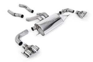  Axle Back with Quad GT-100 Polished Trims (Requires OE System to be Cut)