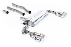  Maxton x Milltek - OPF/GPF Back System - Quad GT-100 Polished Trims - ECE Approved - MUST BE Fitted with Maxton Diffuser