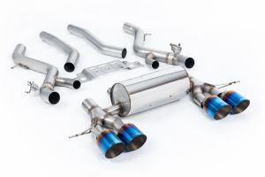  OPF/GPF Back with Centre Resonator Bypass & GT-115 Burnt/Blue Titanium Trims (OE Requires Cutting)