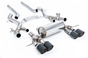  Secondary Cat Back System - Non-Resonated with JET-115 Carbon Trims