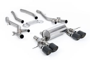  Secondary Cat Back System with Centre Resonator Bypass & JET-115 Carbon Fiber Trims