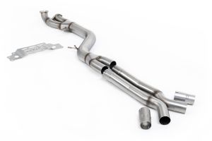  OPF/GPF Bypass Single Pipe 102mm - With X Pipe to OE Axle Back Only - Requires Stage 2 ECU Remap or OPF/GPF Bypass Module (Available from www.leib-engineering.de) - NOTE Does not require MSBM406 if installing with Milltek Downpipes