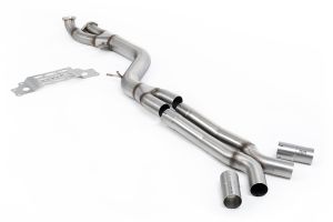  OPF/GPF Bypass Single Pipe 102mm - with X-Pipe to Milltek Axle Back Only - Requires Stage 2 ECU Remap or OPF/GPF Bypass Module (Available from www.leib-engineering.de) - NOTE Does not require MSBM406 if installing with Milltek Downpipes