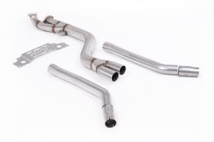  Single Mid Pipe 102mm - Non Resonated to OE Axle Back Only - NOTE Does not require MSBM406 if installing with Milltek Downpipes