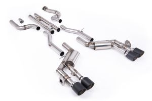  H-Pipe Valved System with Quad JET-115 4.5' Carbon Tips 