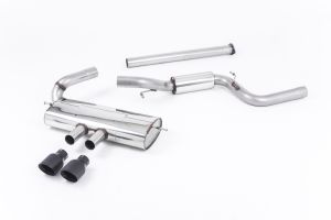  Semi-resonated (non-resonated front with resonated centre silencer). Black Velvet Tips
