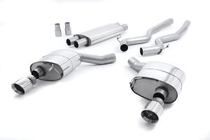  Dual Outlet Resonated (Quieter) with Polished GT-100 Tips (EC Approved)