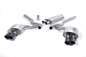  Quad Outlet Resonated with GT-90 Cerakote BlackTrims (requires Roush Performance Rear Valance)