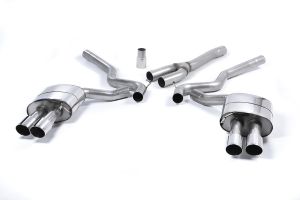  Quad Outlet Resonated with GT-90 Polished Trims (requires Roush Performance Rear Valance)
