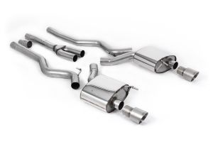  Dual Outlet Non Resonated with GT-100 Titanium Trims