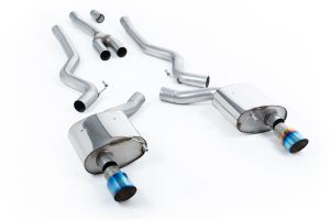  Dual Outlet Non Resonated with GT-100 Burnt Titanium Trims