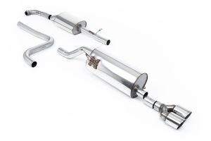  Cat Back with Twin GT-90 Polished Trims - Required Fiesta ST Valance - EC Approved 