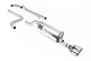  Road + Cat Back with Twin GT-90 Polished Trims - Required Fiesta ST Valance