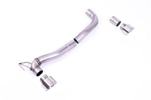  Maxton Designs Dual Outlet Upgrade Kit only for Existing Milltek Sport GPF Back Systems with GT-100 Polished Trims