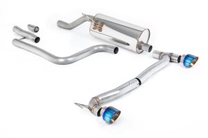  GPF/OPF Back Resonated with Burnt/Blue Titanium GT-100 Trims - Requires Maxton Diffuser - ECE Approved