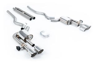  Active Valved Cat Back with H Pipe and GT-115 / 4.5' Polished Tips - (loudest)