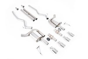  Active Valved Cat Back with H Pipe and GT-100 / 4' Polished Tips - (loudest)