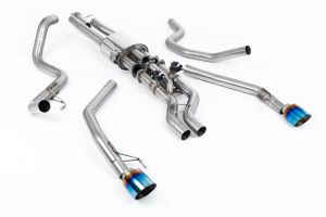  Valved Cat Back with GT-115 Burnt/Blue Titanium Tips