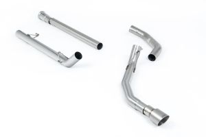  Single Outlet - Non-Resonated (Louder) with GT-100 Brushed Titanium Tip