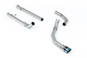  Single Outlet - Non-Resonated (Louder) with GT-100 Burnt Titanium Tip