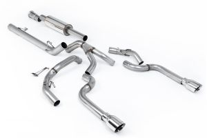  Dual Outlet (Non Tremor Models) - Road+ Resonated with 2 x GT-100 Polished Tips