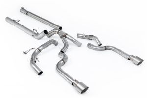  Dual Outlet (Non Tremor Models) - Non-Resonated (Louder) with 2 x GT-100 Brushed Titanium Tips