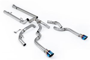  Dual Outlet (Non Tremor Models) - Non-Resonated (Louder) with 2 x GT-100 Burnt Titanium Tips