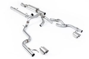 Dual Outlet - Road+ Resonated with GT-115 Brushed Titanium Tips