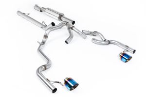  Dual Outlet - Road+ Resonated with GT-115 Burnt Titanium Tips