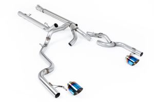  Dual Outlet - Race Non-Resonated (Louder) with GT-115 Burnt Titanium Tips