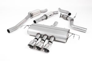  Cat Back Resonated - Type-R Style with GT-100 Polished Trims - Requires Rear Valance to be Trimmed 