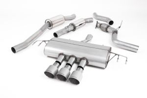  Cat Back Resonated - Type-R Style with GT-100 Titanium Trims - Requires Rear Valance to be Trimmed