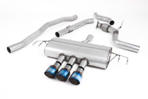  Cat Back Non-Resonated (Louder) - Type-R Style with GT-100 Burnt Titanium Trims - Requires Rear Valance to be Trimmed