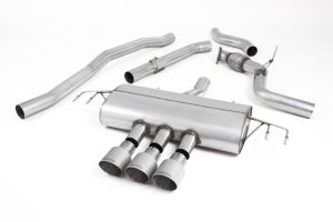  Cat Back Non-Resonated (Louder) - Type-R Style with GT-100 Titanium Trims - Requires Rear Valance to be Trimmed