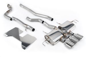  Non Resonated (Loudest) Valved Catback with GT-115 Polished Trims