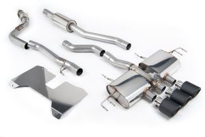  Part Resonated (Road+) Valved Catback with JET-115 Carbon Fibre Trims