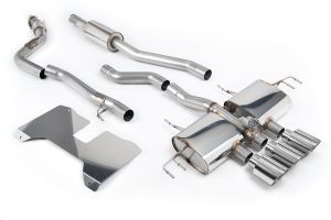  Part Resonated (Road+) Valved Catback with GT-115 Polished Trims