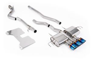  Non Resonated (Loudest) NON-VALVED Catback with GT-115 Burnt Titanium Trims
