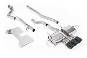  Non Resonated (Loudest) NON-VALVED Catback with JET-115 Carbon Trims
