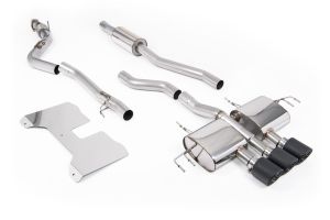  Part Resonated (Road+) NON VALVED Catback with JET-115 Carbon Fibre Trims
