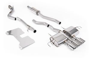  Part Resonated (Road+) NON VALVED Catback with GT-115 Polished Trims