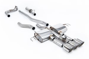  Cat Back Part-Resonated (Mid Volume Level) with 3 x GT-115 Polished Trims