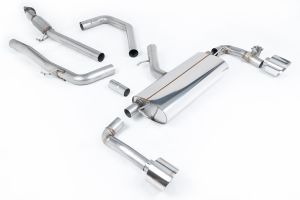  Cat Back with GPF Delete Pipe - with Polished GT-139 Trims