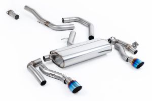 OPF/GPF Back System with GT-100 Burnt/Blue Titanium Trims - ECE Approved
