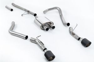  Side Exit Cat Back with JET-115 Carbon Tips (No Impact to ground clearance)