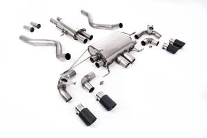  OPF/GPF Back Resonated Valved System with Quad JET-90 Carbon Trims - ECE Approved