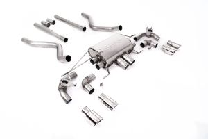  OPF/GPF Back Non-Resonated Valved System (Louder) with Quad GT-90 Polished Trims