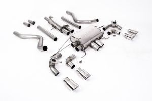  OPF/GPF Back Resonated Valved System with Quad GT-90 Polished Trims - ECE Approved