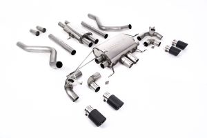  OPF/GPF Back Resonated Valved System with Quad JET-90 Carbon Trims - ECE Approved